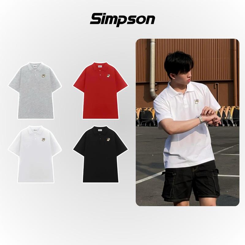 Áo Polo Nam Nữ Couple Oversize Local Brand Simpson Polo Unisex Nam Nữ Oversize - Couple Polo