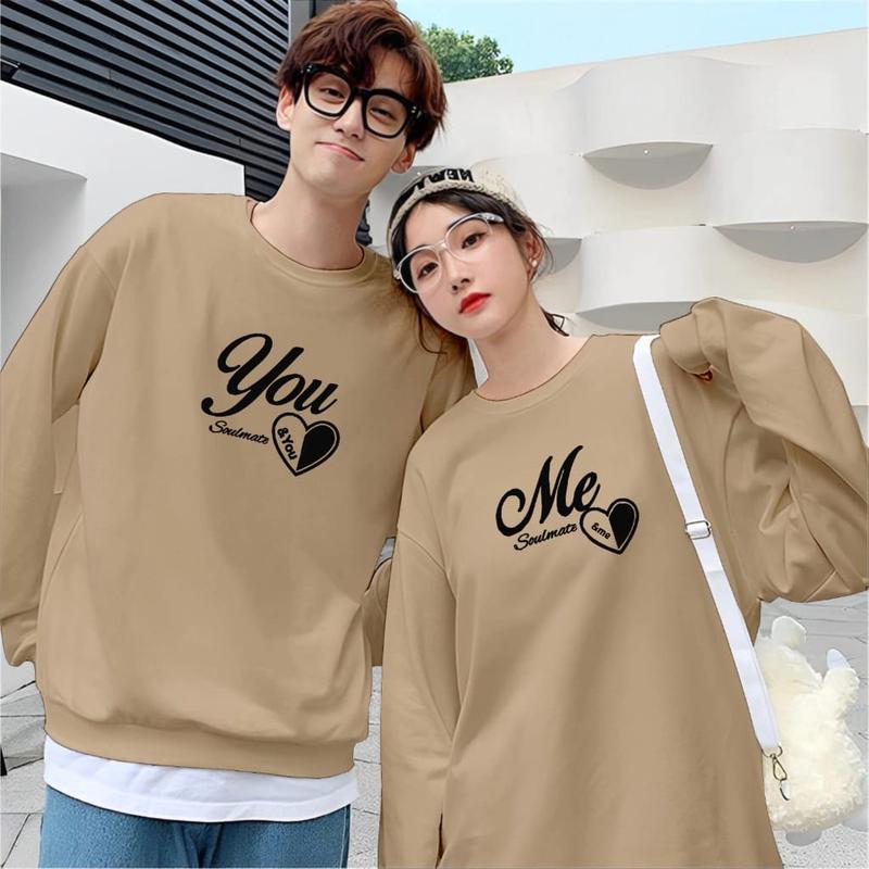 Product Introduction of Kaos Couple Pasangan YOU ME (Isi 2 Pcs) - Baju Pria Wanita Lengan Panjang VISTATERRY PREMIUM, Motif Sablon Printing Digital - Distro Dewasa   Atasan 17
