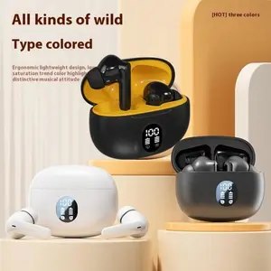 2025 Earphones D56 Bluetooth TWS Baru 5.4 Telpon tanpa Kabel Tanpa Air 9D Stereo Sports Telpon LED Mic Headphone Telepon Wireless Headset Subwoofer