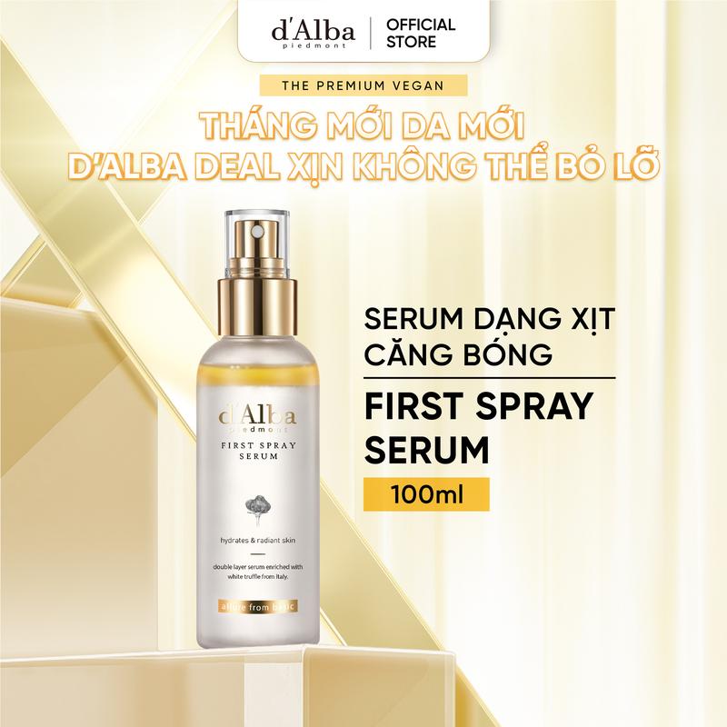 [100ml] [First Spray] Serum dạng xịt khoáng dưỡng ẩm da d'Alba White Truffle First Spray Serum 100ml Làm Đẹp Da Skincare