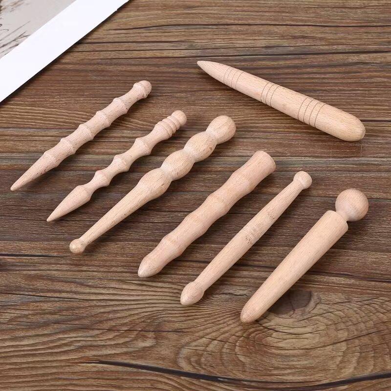Product Introduction of Wooden massage stick Acupoint massage stick 4