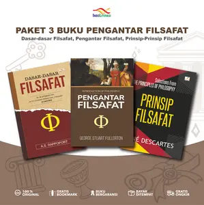 Buku Paket Lengkap Pengantar Filsafat Isi 3 Buku Original (Pengantar,Dasar dan Prinsip Filsafat)