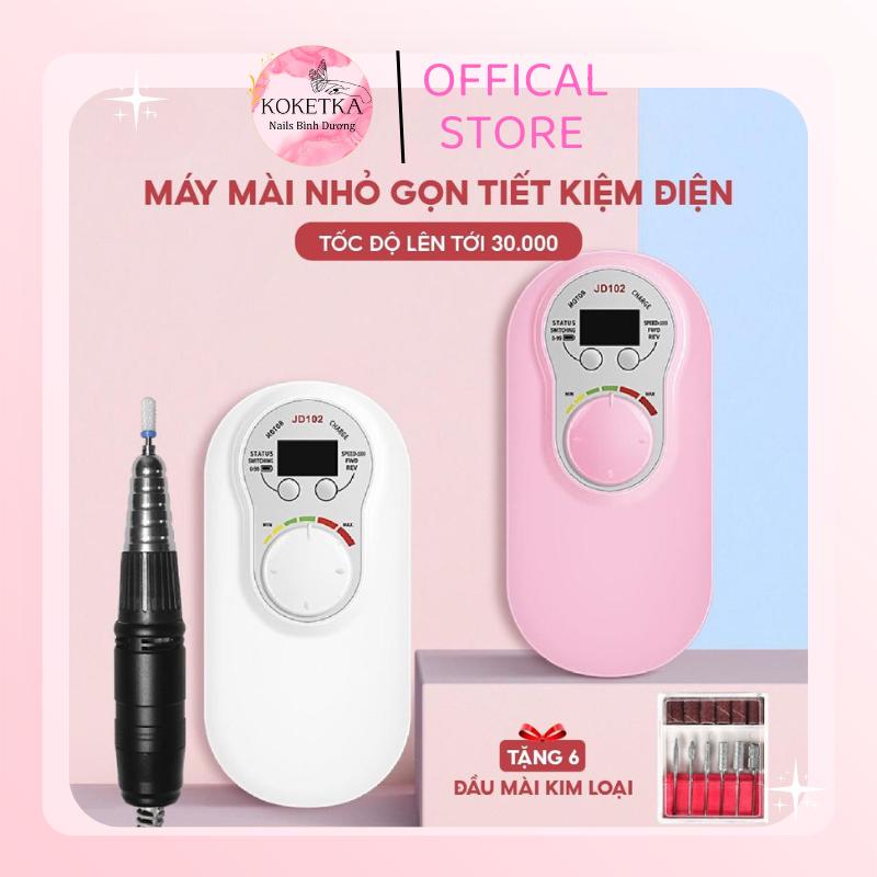 Máy mài móng tích điện JD 102 chính hãng bảo hành thân máy 6 tháng - Bút mài 3 tháng Làm Nail