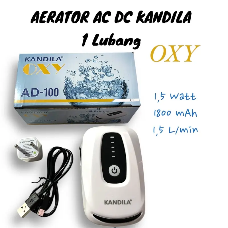 AERATOR AC DC KANDILA DAN JINGYE 1 LUBANG DAN 2 LUBANG UNTUK AQUARIUM 0