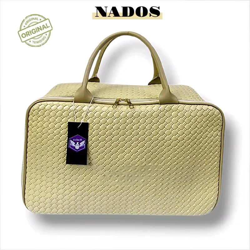 NADOS-Tas Pakaian Eksklusif dengan Keanggunan Modern Elegansi Anyaman Kulit  untuk Profesional Kepraktisan dan Kegagahan di Setiap Perjalanan Travel Pria 1