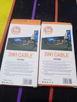 Product Review of Kabel data PS-07 3 IN 1 Fast Charging PD 120W cable charger TYPE C LIGHTNING MICRO multifungsi from I** 2