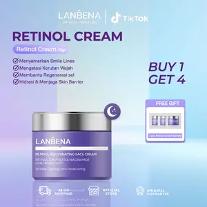 [LIVE] [RETSERIES] LANBENA Retinol / VItamin C Cream 30g | Anti-Aging & Repair Kulit | Ceramides Peptide Mencerahkan Melembapkan Mengurangi Kerutan