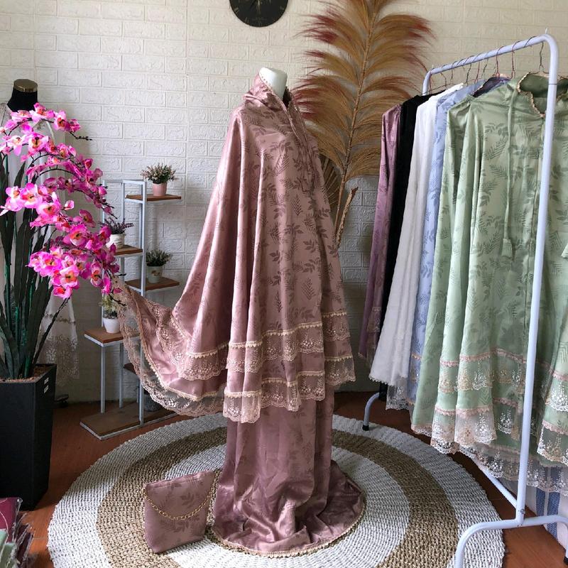 MUKENA DEWASA ARMANI JAQUARD 2IN1 PREMIUM 0