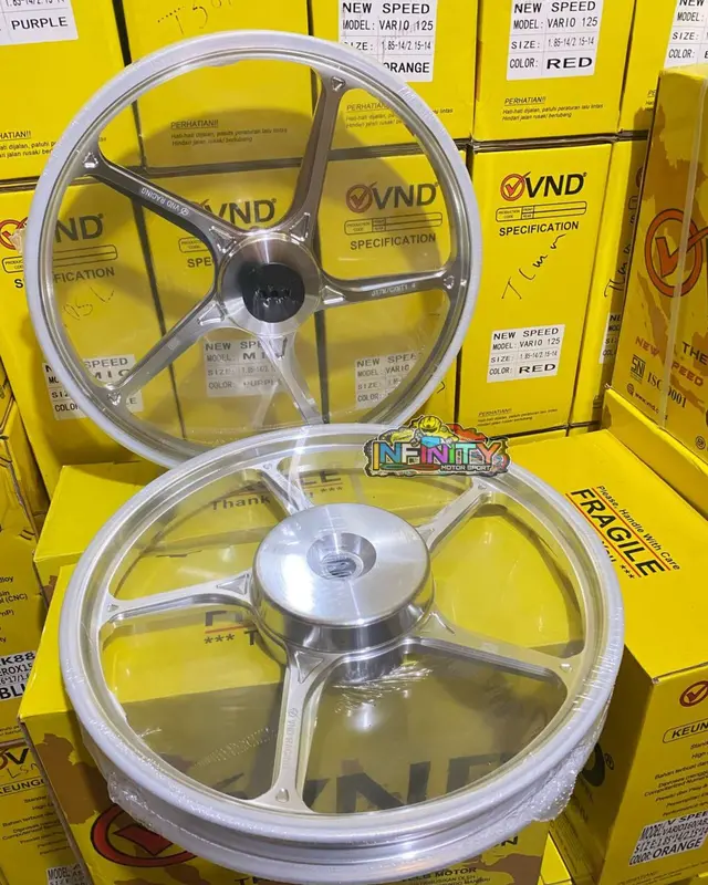VELG VND NEW SPEED BEAT/SCOOPY/VARIO110 VARIO125/150 AEROX 155/ All NEW AEROX 155 NMAX NEW MIO SPORTY Aluminium Alloy Motorcycle 5