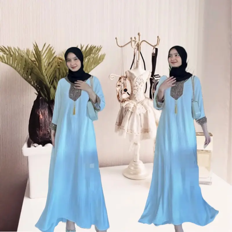 AK Store abaya crinkle/gamis abaya Muslim Syari Lebaran 2