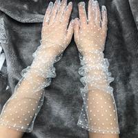 Gambar 【Goth】Sarung Tangan Renda Polka Dot Women Lace Polka Dot Gloves 8372 - White dari 99koutlet Kab. Tangerang 4 Tokopedia