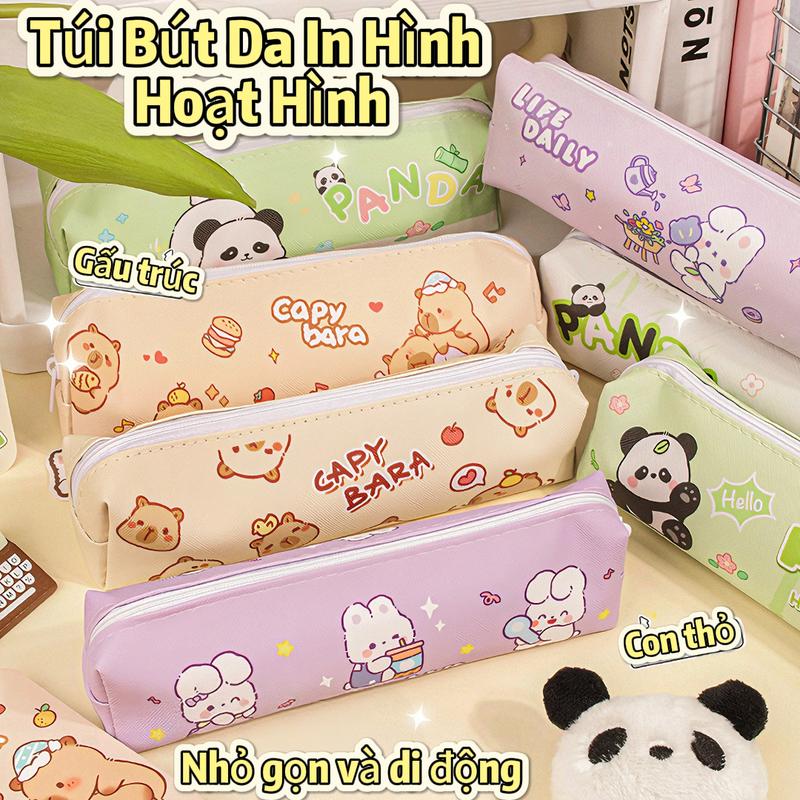 Capybara Hộp Bút Chì Dễ Thương Hoạt Hình Dung Tích Lớn Cho Học Sinh Tiểu Học Quà Tặng Đặc Biệt Cho Trẻ Em Nhỏ Gọn Di Động special pencil case hộp bút nữ