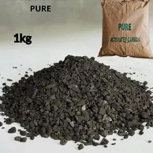 PURE Carbon Aktif 1kg Tanpa Jaring - Karbon Aktif Air Berkualitas Tinggi Menghilangkan Bau & Mineral Tidak Diinginkan