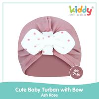Gambar Kiddy Cute Baby Turban With Bow / Kiddy Topi Bayi  / Topi Pita Kupluk Bayi / Baby Turban - 47015 - Ash Rose dari Bayi Kiddy Kota Tangerang 3 Tokopedia