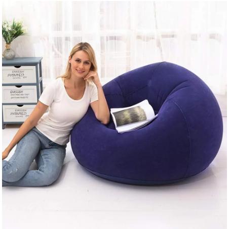 【Dalam Stok 】Sofa Bean Bag Inflatable Sofa Travel Portable Bean Bag Sofa Dewasa Penyimpanan Mudah Lazy Sofa 3