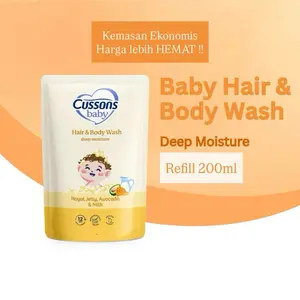 Cussons Baby Hair & Body Wash Deep Moisture - Sabun Bayi 2in1