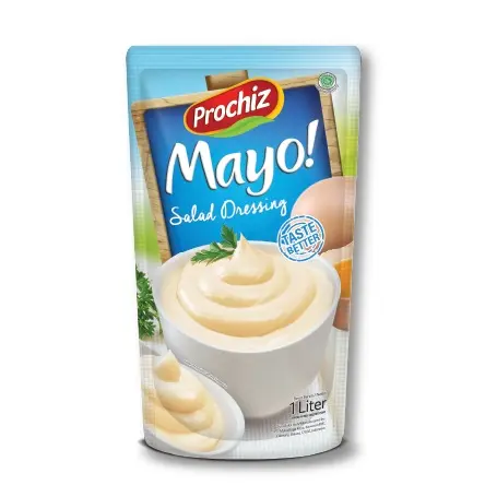 Prochiz Mayonaise 1 lt / Salad Dressing dengan Pengemulsi Minyak Nabati - Selai, Bahan