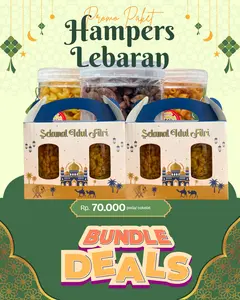Paket Hampers Lebaran Makaroni Coklat + Ori & Pedas Toples