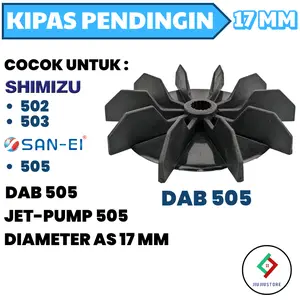 KIPAS PENDINGIN DAB 505 17MM KIPAS BELAKANG JET-PUMP PLASTIK 17 MM KIPAS DAB 505 UNIVERSAL