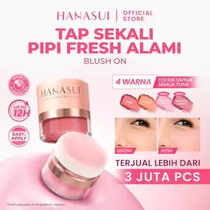 【EXCLUSIVE CREATOR】Hanasui Perfect Cheek Blush & Go Powder - Blush On Powder Natural Radiant Finish Melembabkan Cerah Antioksidan
