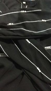 Product Review of Abaya Gamis Remaja Simple Dress Hitam Mutiara Adya Mom and Kids Muslim Wanita Dewasa Bordir Mewah Arab Renda Turki Syari Kombinasi Putih from i**4 0