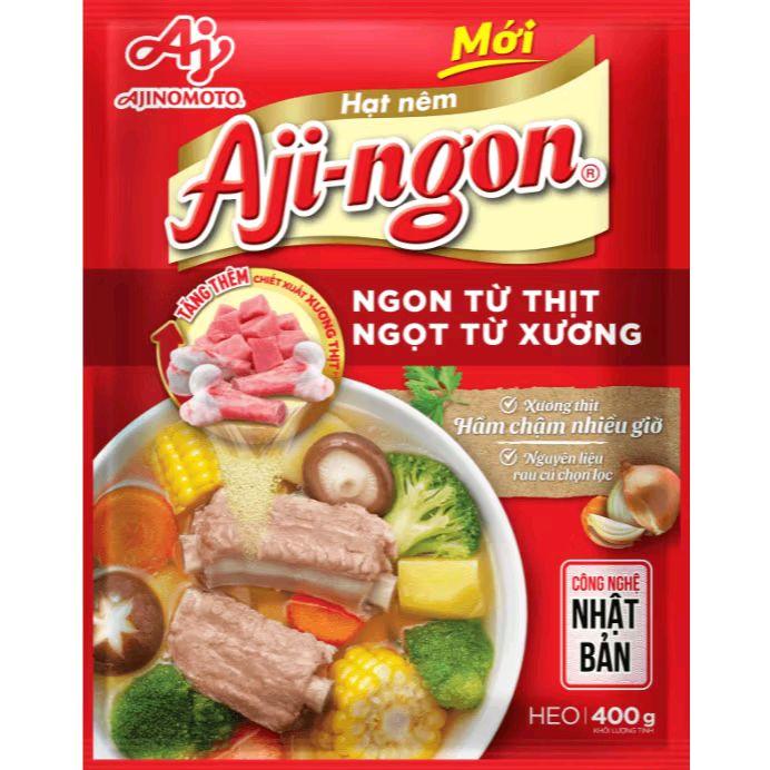 Hạt Nêm Aji-ngon Ngon từ thịt Ngọt từ xương 400g Gia Vị Bột Cay Đường