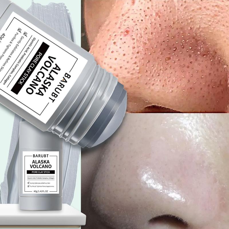 Product Introduction of BARUBT Clay Mask Combo Niacinamide Bright Boost Clay Mask Stick 40g+ Mugwort Clay Mask 40g  Alaska Volcano  wajah masker Salicylic acid niacinamide Whitening Skin care Black Heads Skin Repair Comfort 13