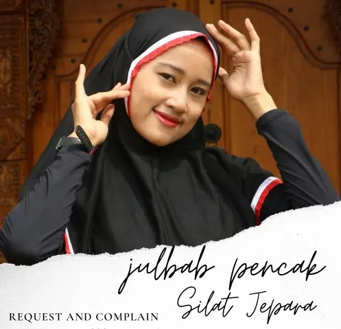 Hijab Pencak Silat Premium - Jilbab Olahraga Instan - IKSPI - PAGAR NUSA - MERPATI PUTIH - PSHT