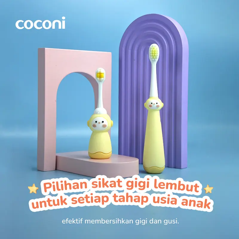 COCONI Super Soft Toothbrush | Sikat Gigi Bayi Anak Balita Super Lembut 1