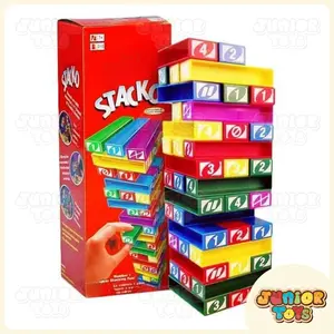 READY!! Mainan Anak Tower Stacko Menara Balok Susun Permainan Seru Keluarga Kelompok Teman Stacking Toys Board Game