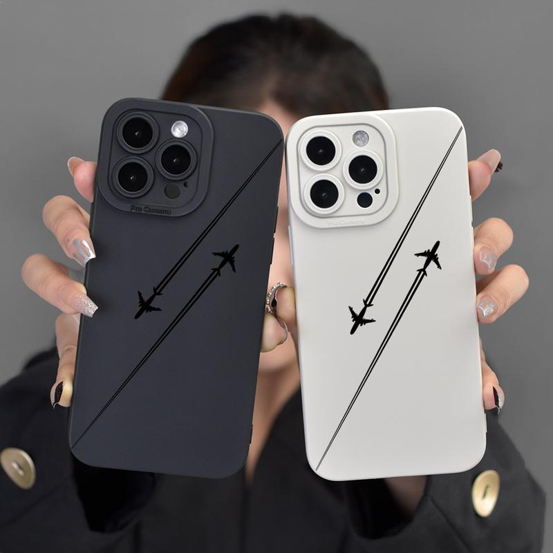 Product Introduction of Ốp Điện Thoại, Họa Tiết Máy Bay, Tương Thích Với iPhone 15 Pro / 14 / 13 / 12 / 11 Pro Max / Xs Max, Chống Sốc, 6 / 7 / 8Plus, Đơn Giản, Xr / X / Xs, Ốp Bảo Vệ, 12 / 13Mini 6