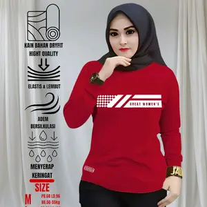 Baju Olahraga Wanita Sporty Aerobic Gym Sepeda Zumba Senam Panjang Muslim Setelan