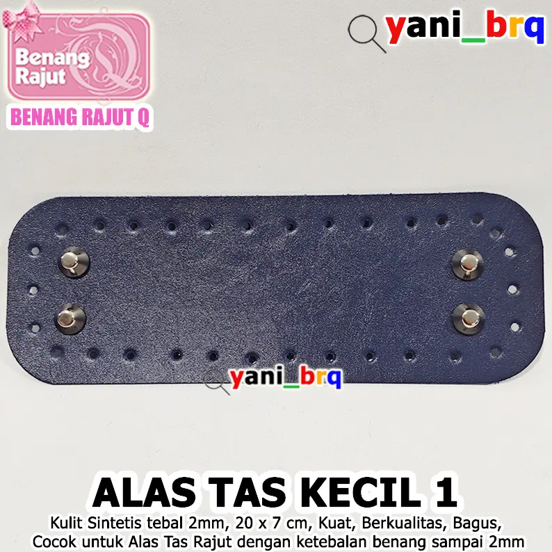 KATALOG ALBUM ALAS TAS RAJUT UKURAN KECIL 20 cm x 7 cm  BENANG RAJUT Q 1 LAPIS TEBAL 2mm