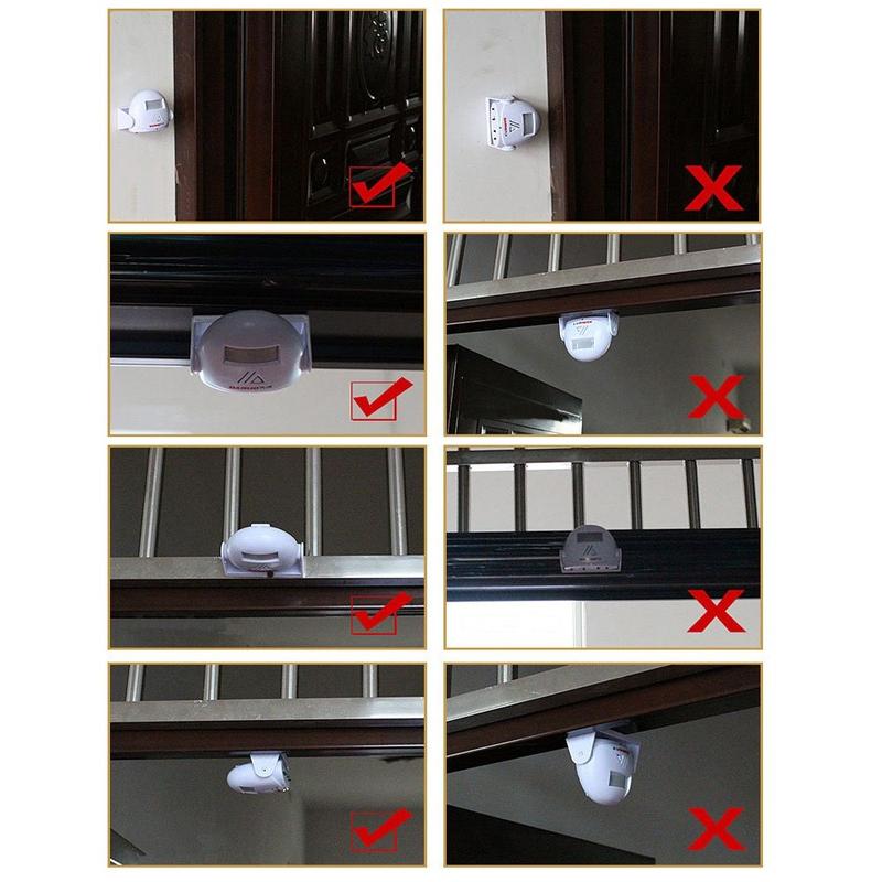 Durable Plastic Intelligent Doorbell Sensor White DC Bell Alarm Door Chime Bell Entry Alert Homes 2