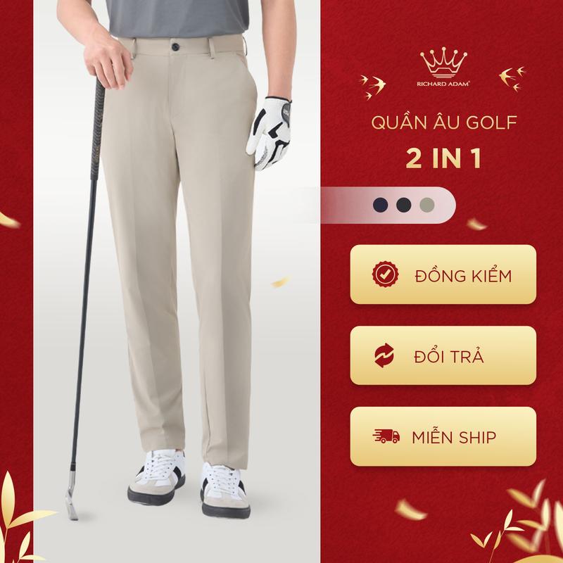  Quần Âu Golf Nam Richard Adam Vải Polymide Mềm Mại Co Giãn Thoáng Mát Anti UV Ống Suông slim fit QG210624 