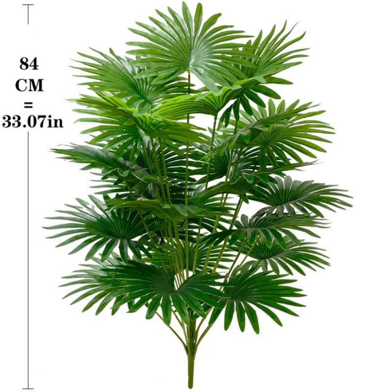 Product Introduction of Big Artificial Plants Palm Tree Green Leaf Simulated Bonsai Potted Plant Decoration Floor Home Garden Office Patry Decor Ornament 7
