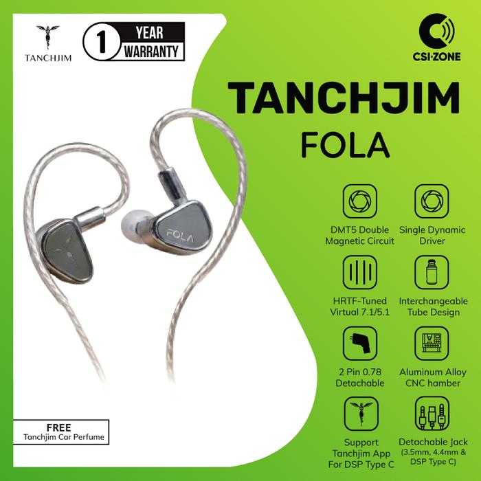 Gambar Tanchjim FOLA DMT5 Single Dynamic Driver In Ear Monitor Earphone dari CSI-ZONE Kota Administrasi Jakarta Pusat Tokopedia