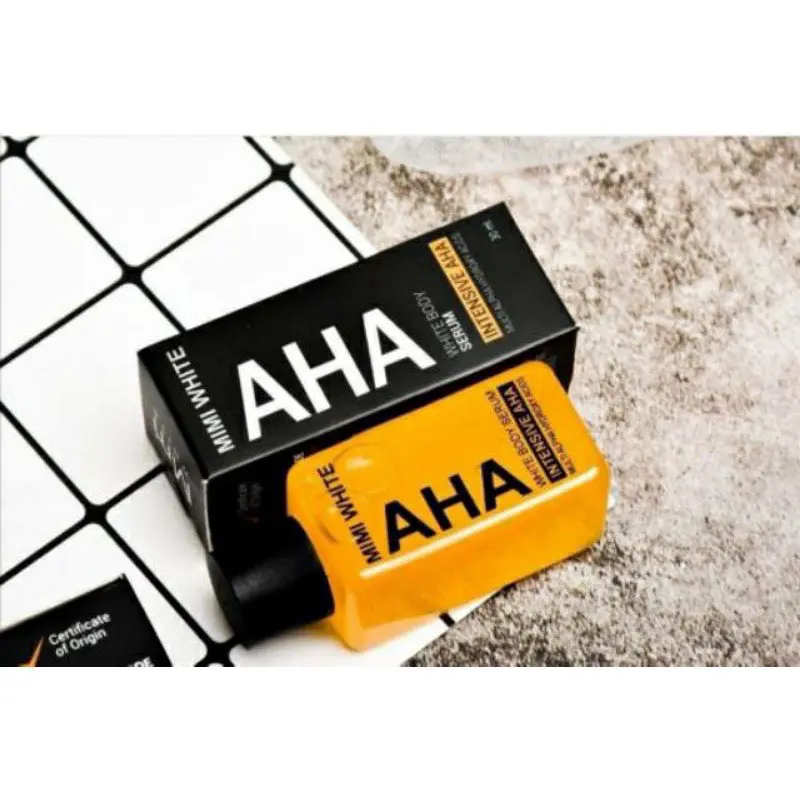 MIMI WHITE AHA WHITE BODY SERUM 30 ML Dark Memutihkan Stretchmark Kusam Arbutin Tubuh Box