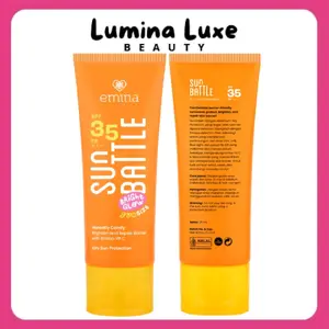 Emina Sun Battle Bright Glow SPF 35 PA+++  Sunscreen Serum Amino Vitamin C