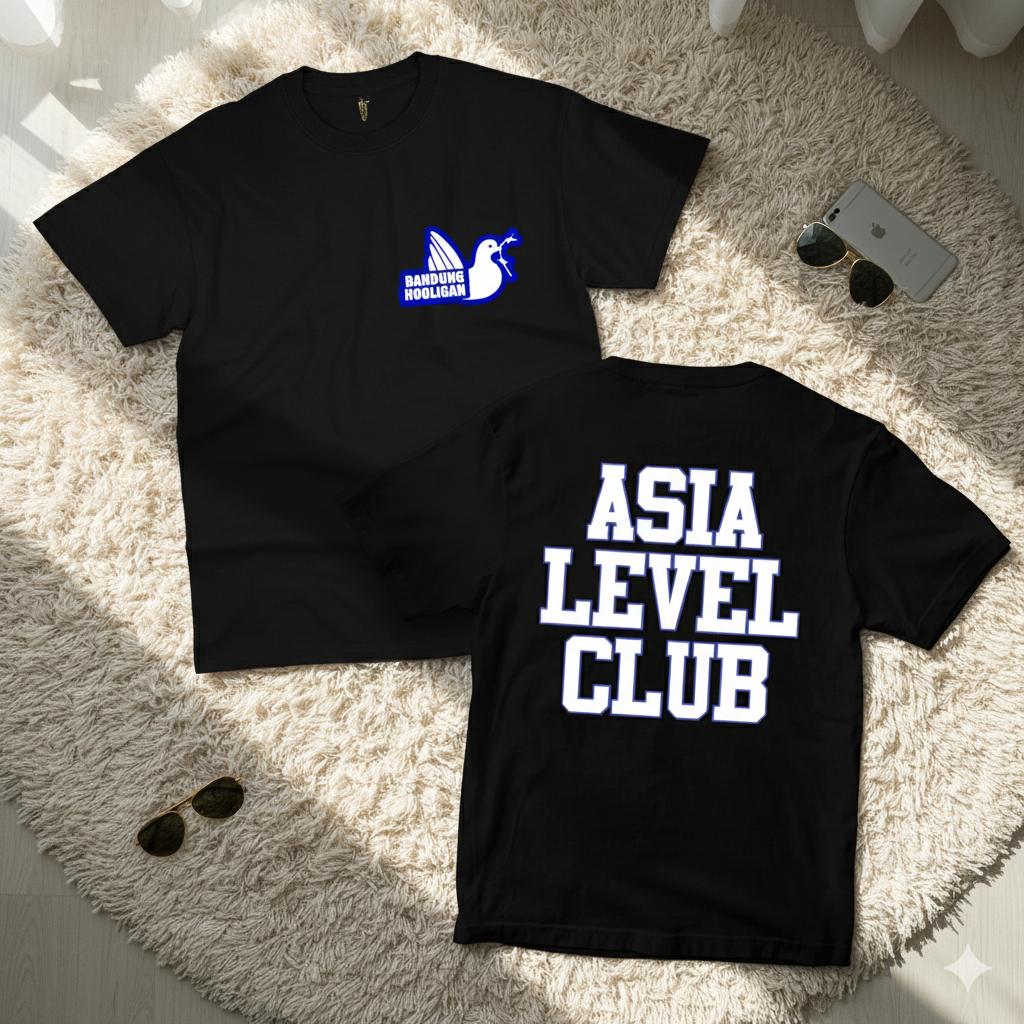 Baju Kaos Dewasa Persib Asia Level Club Football Distro Lengan Pendek Cotton Combad 24S Lembut