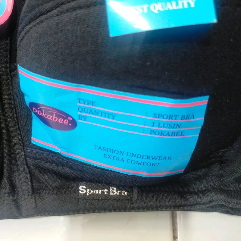 3 pcs bh jumbo bra sport big size ukuran 44 46 48 50 52 besar tanpa busa tanpa kawat kait 3 ld 120 cm 3