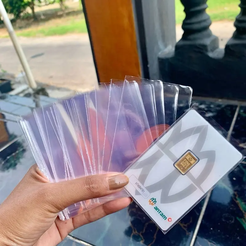ISI 12 biji cover hologram & plastik opp untuk logam mulia antam, ubs, ktp, kta, sim, card lainnya serbaguna ISI 12 biji cover hologram & plastik opp untuk logam mulia antam, ubs, ktp, kta, sim, card lainnya serbaguna