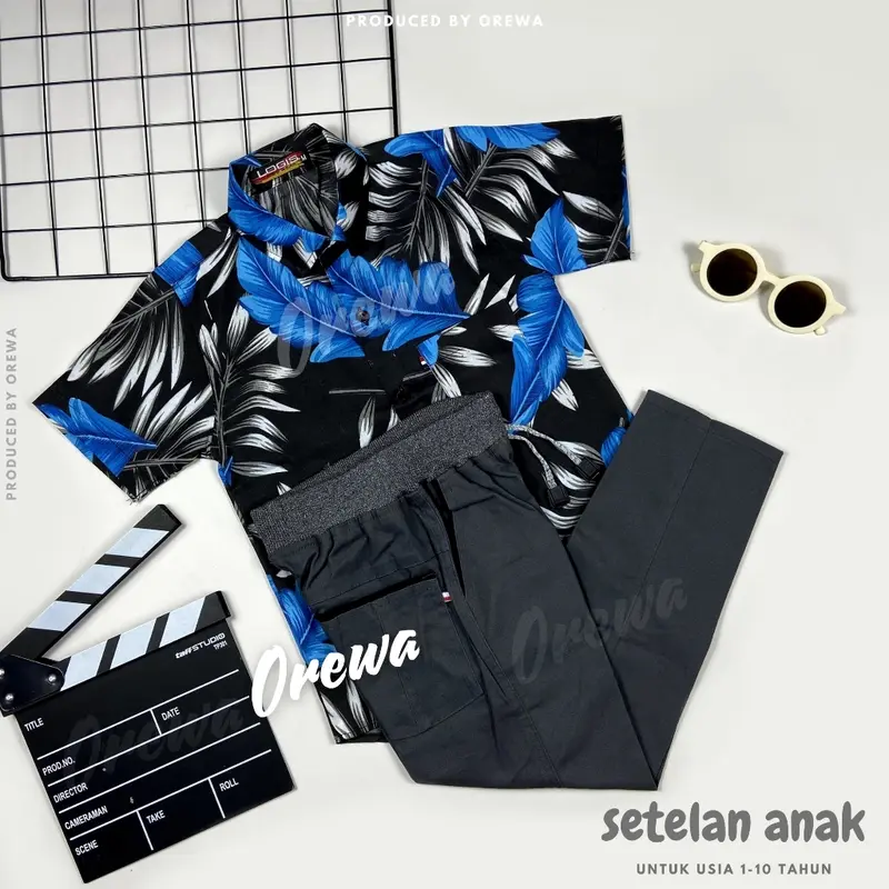 Setelan Anak Kemeja Motif Usia 1 2 3 4 5 6 7 8 9 10 Tahun Setelan Kemeja Motif Anak Laki Laki 5