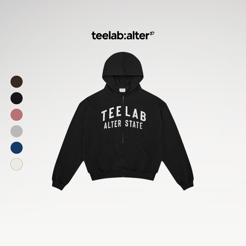 Áo Hoodie Boxy Chất Liệu INTERLOCK 400GSM Teelab Zip Basic Multi Color Local Brand HD120