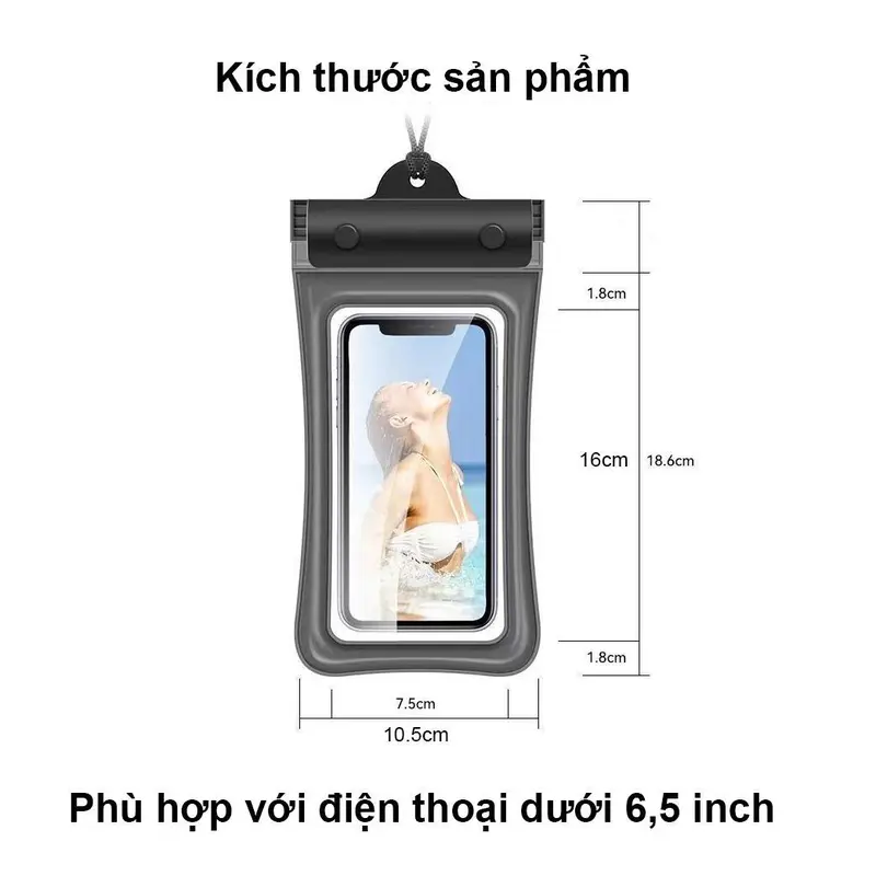 Túi đựng điện thoại không thấm nước, với niêm phong gia cố 8