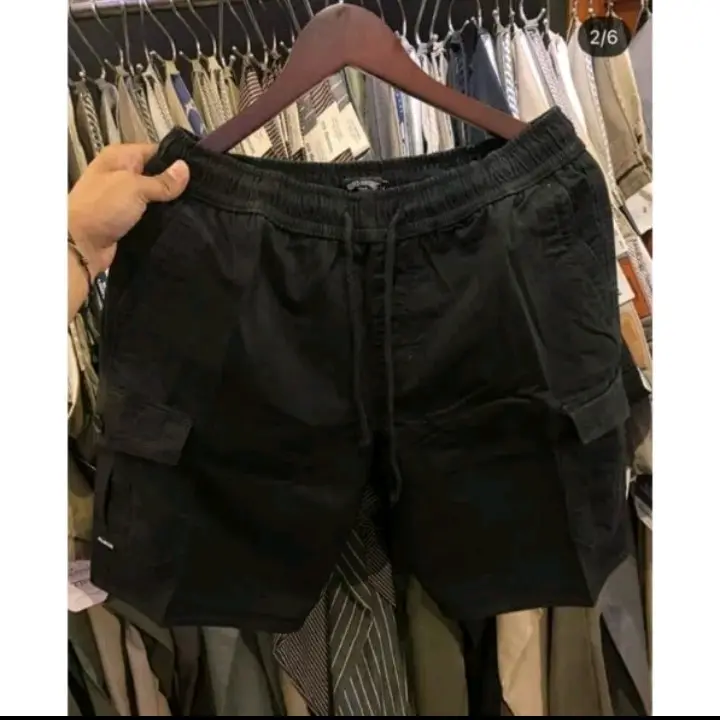 Celana Pendek Broadshort Cargo Pria Dewasa Kain Twill Stret Santai Nyaman 4