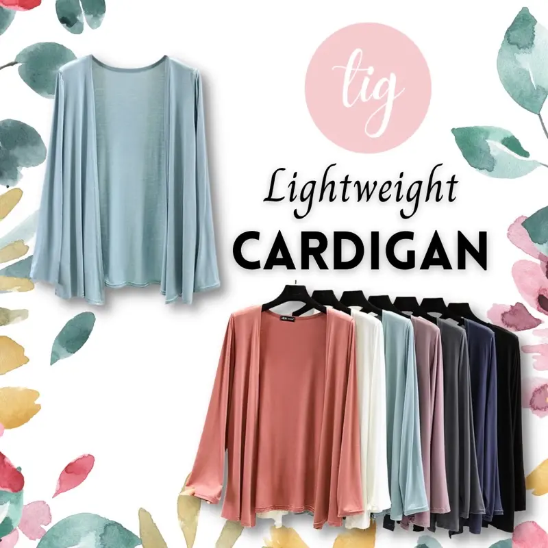[SG INSTOCK] Lightweight Modal Cardigan (Size XL-2XL)