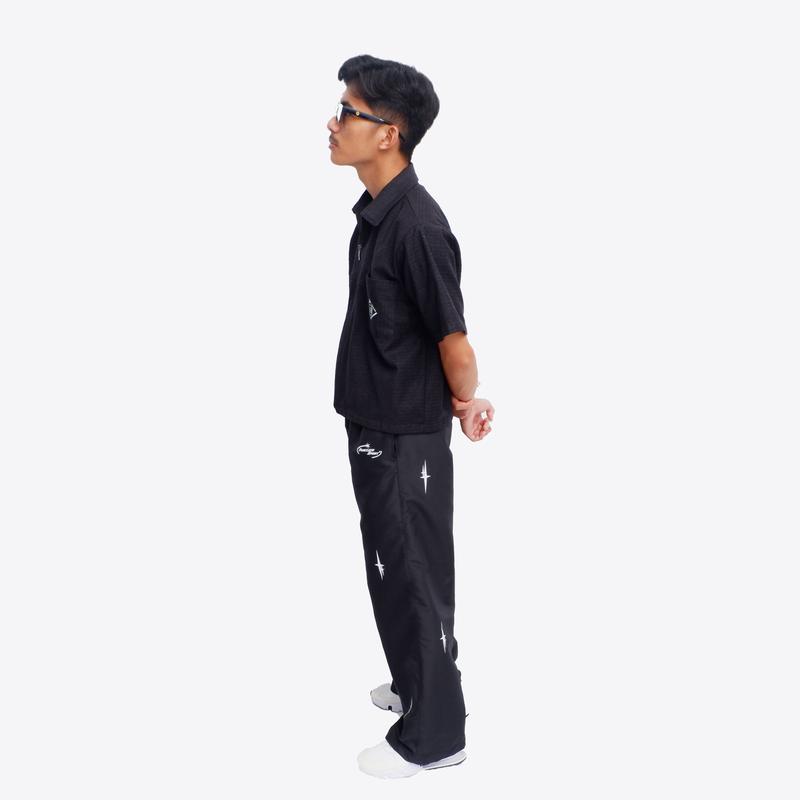 Baggy Pants Y2K Retro Star Reflective - Celana Baggy Pants Bintang Reflektif 7