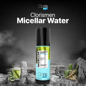 Clorismen Pembersih wajah pria - Micellar Water Spray 100 ML I ( Poloxamer, Aloe Vera & Propylene Glycol )Membersihkan minyak, debu & pori tanpa bilas