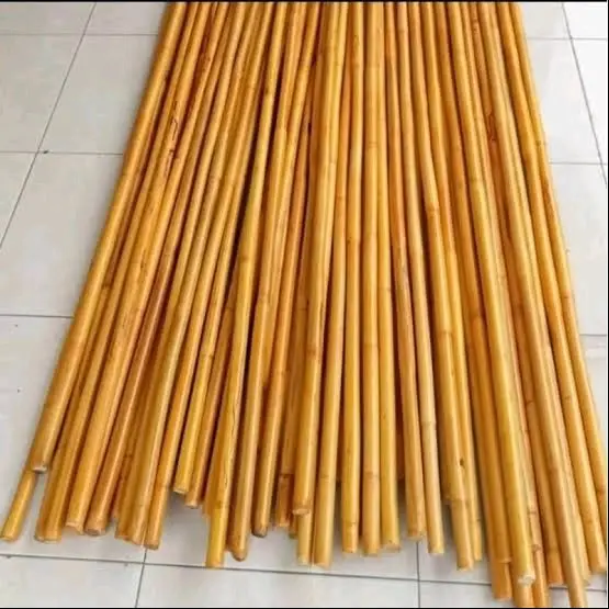 Tongkat Pel Ganggang Kayu Sapu Ulir Panjang 100cm dan 120cm - Gagang Sapu / Pel 5